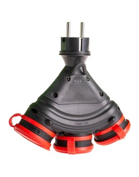 Электрическая розетка, разветвитель Пласт-Рол, черный