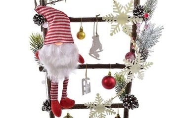 ДЕРЕВЯННАЯ ЛЕСТНИЦА ОРНАМЕНТ УКРАШЕНИЕ САНТА-СЛОН РОЖДЕСТВЕНСКИЙ СЛОН Боярышник ЕЛЕВАЯ КОМНАТА