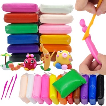 PIANKOLINA 12 SZTUK PLASTELINA PIANKA NOZYK COCOLINA PIANKOWA SENSO GLINA