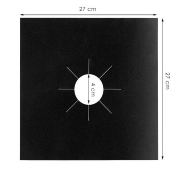 ТЕФЛОНОВЫЙ КОВРИК, 4 НАКЛАДКИ ДЛЯ ДУХОВКИ ДЛЯ ГОРЕЛОК ГАЗОВЫХ ПЛИТ