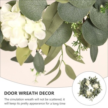 Уличный декор дома Весенняя гирлянда с листьями эвкалипта