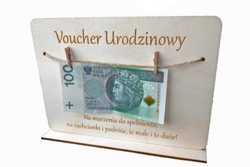 RAMKA TABLICZKA NA PREZENT VOUCHER URODZINOWY