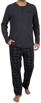 МУЖСКАЯ ПИЖАМА ГРАФИТОВАЯ с карманами, размер XL