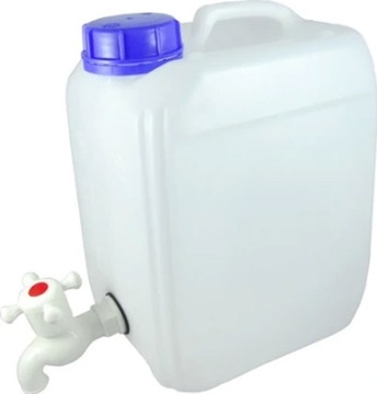 Kanister plastikowy na wodę 20L z kranem plastik
