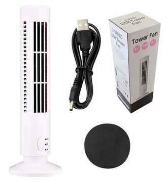 Wentylator kolumnowy Aptel AG389F biały biurkowy 33x10,5 cm Tower Fan