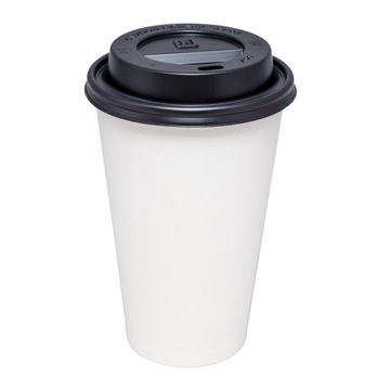 KUBKI PAPIEROWE DO KAWY 400ml 100 sztuk+WIECZKA