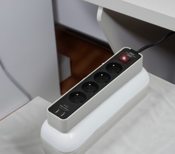Удлинитель для удлинителя с быстрым зарядным устройством USB, 4 РАЗЪЕМА USB ЕВРО 2