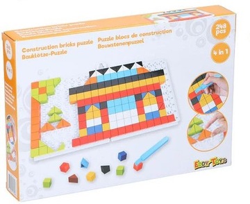 Zestaw klocków budowlanych EDDY TOYS - dom 4 w 1 248 elementów