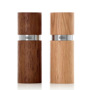 Мельницы для соли для перца, 2 шт AdHoc Textura XS дуб.