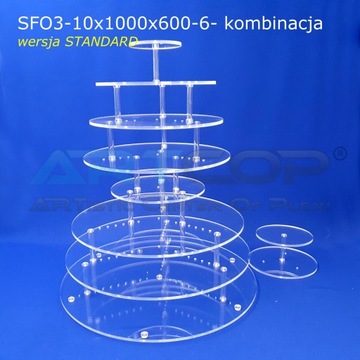 МЕГА тарелка из оргстекла для банкетного печенья,тортов