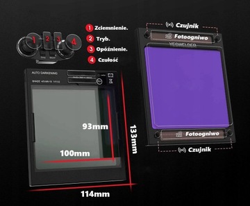 СВАРОЧНАЯ МАСКА, АВТОЗАТЕМАЮЩИЙСЯ шлем, фильтр