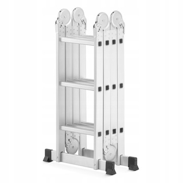 DRABINA aluminiowa przegubowa 4x3 HIGHER + podest