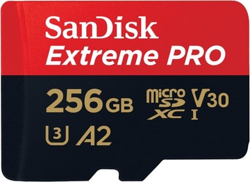 Карта памяти SanDisk Extreme PRO microSDXC 256 ГБ 256 ГБ 200 МБ/с