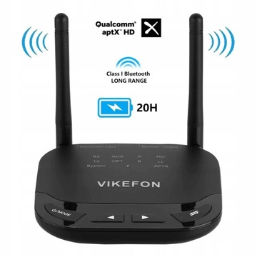 ADAPTER VIKEFON BT 5.0 AUX+S/PDIF Qualcomm aptX HD
