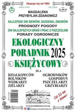 EKOLOGICZNY PORADNIK KSIĘŻYCOWY 2025 - MAGDALENA PRZYBYLAK - ZDANOWICZ
