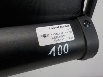 MINI R55 CLUBMAN ROLETA KUFRU 5147 7263866
