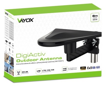 АНТЕННА DVB-T2 DigiActiv ACTIVE LTE 4K MUX8 VAYOX