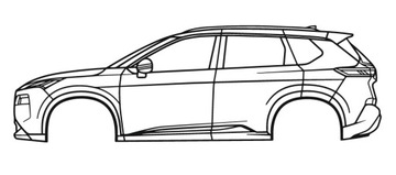 DEKORACJA ścienna Obraz Samochód NISSAN ROGUE 3RD GEN 2021