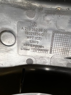 KRYT RAMENA ZADNÍ PRAVÁ MERCEDES TŘÍDA E W213 KOMBI