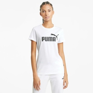 TSHIRT SPORTOWY PUMA DAMSKA MŁODZIEŻOWA BAWEŁNIANA T-SHIRT TRENINGOWY