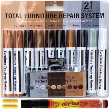 MARKERY WOSKI do naprawy drewna paneli mebli DUŻE