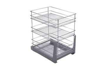 Нижняя грузовая корзина, бесшумное закрывание, 30 3П, НОМЕТ, серебристый