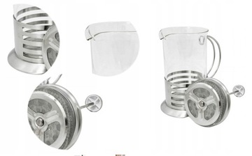 ПАРОЧНИК С ПОРШНЕМ ДЛЯ КОФЕ И ЧАЯ 0,6л TR-129-2