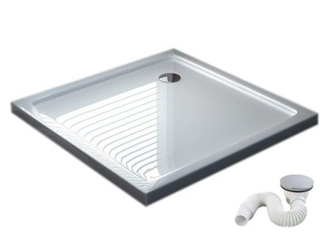 VELDMAN cienki brodzik prysznicowy 90x90 + SYFON