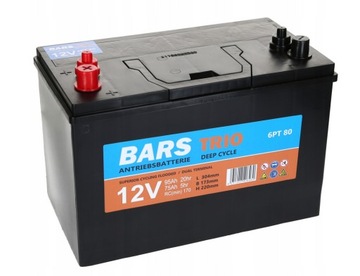 Akumulator Bars Trio 12V 95Ah GR27 Dual Terminal