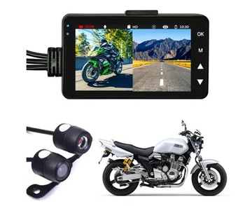 Мотоциклетный видеорегистратор 2 камеры FULL HD