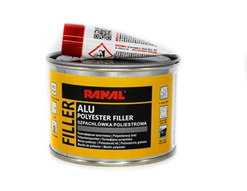 RANAL ALU SZPACHLÓWKA Z PYŁEM ALUMINIUM 0,25kg