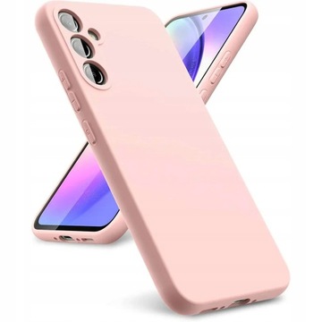 Etui silikonowe Fiber Case do Samsung Galaxy S23 FE - Różowy
