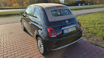Fiat 500 II CC Seria 4 1.2 69KM 2019 Fiat 500 C Cabrio Śliczny Dolcevita 37 tys prz, zdjęcie 4