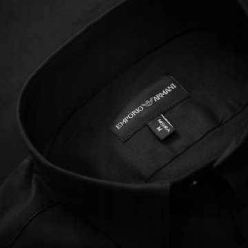 Рубашка Emporio Armani Black Men Slim Fit for Gift / L