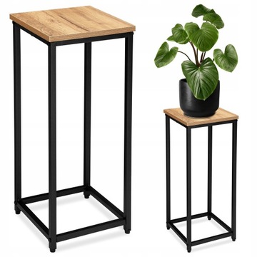 KWIETNIK METALOWY STOJĄCY PÓŁKA STOJAK NA KWIATY DONICĘ LOFTOWY CRAFT 63 cm