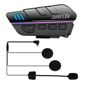 LX4 Motocyklowy Zestaw Słuchawkowy Bluetooth 1200mAH IP67