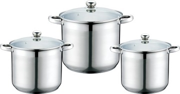 Zestaw garnków GASTRONOMICZNYCH 11-13-15L E43002