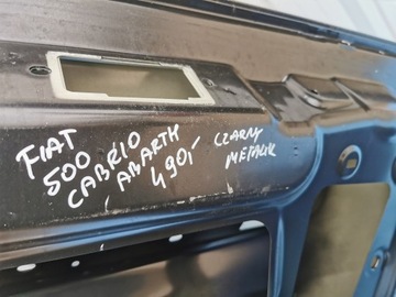 FIAT 500 CABRIO ABARTH VÍKO KUFRU KUFRU ZADNÍ ČERNÁ METALIC