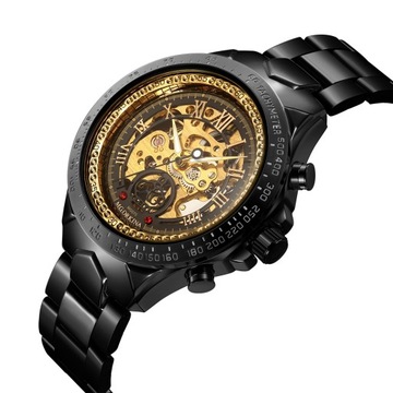 Zegarek męski Bezel Złote zegarki męskie zegarki