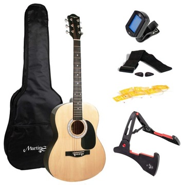 Gitara klasyczna Martin Smith W-100-N-PK 4/4 zestaw