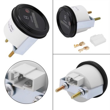 LICZNIK MOTOGODZIN CZASU PRACY MASZYN 12-36V KOPARKA WIDLAK TRAKTOR KOPARKA