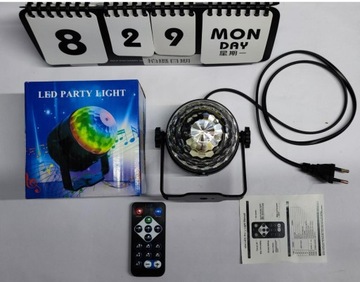 RGB СВЕТОДИОДНАЯ ЛАМПА ДЛЯ ВЕЧЕРИНКИ DISCO BALL С ДИСТАНЦИОННЫМ УПРАВЛЕНИЕМ