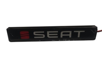 SEAT EMBLEMAT LED PODŚWIETLANE GRILL DEKORACJA