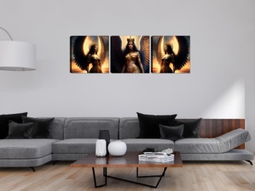 Триптих из 3 частей IMAGE Женщина-ангел 150x50