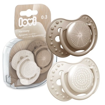 LOVI 2 smoczki smoczek dynamiczny 0-3 m HARMONY GI