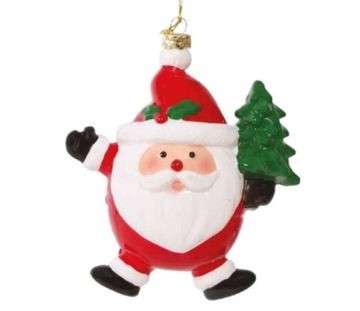 BOMBKA MIKOŁAJ Z CHOINKĄ BOŻE NARODZENIE ŚWIĘTA