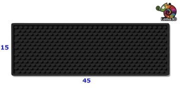 MATA PODKŁADKA BAROWA S 15x45cm CZARNA - LEMA3D