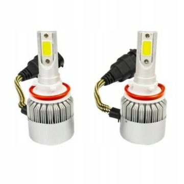 НАБОР СВЕТОДИОДНЫХ ЛАМП H8 H9 H11 7600LM 6000K COB ЛАМПОЧКА CANBUS МОЩНАЯ ХОЛОДНАЯ