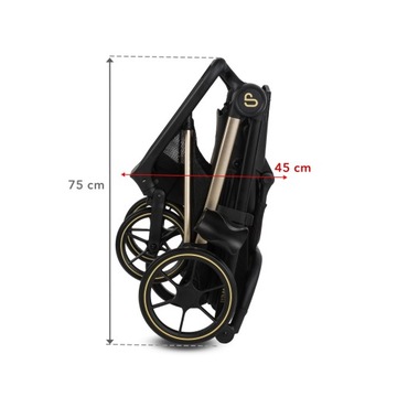 KIDWELL VELMONT Коляска 2-в-1 до 22кг, черный, бежевый