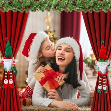 2шт Рождественская пряжка для штор